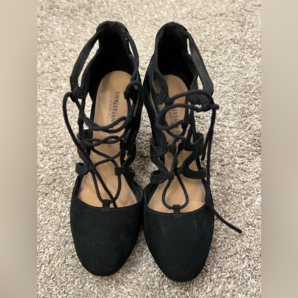 Christian Siriano Lace Up Heel
